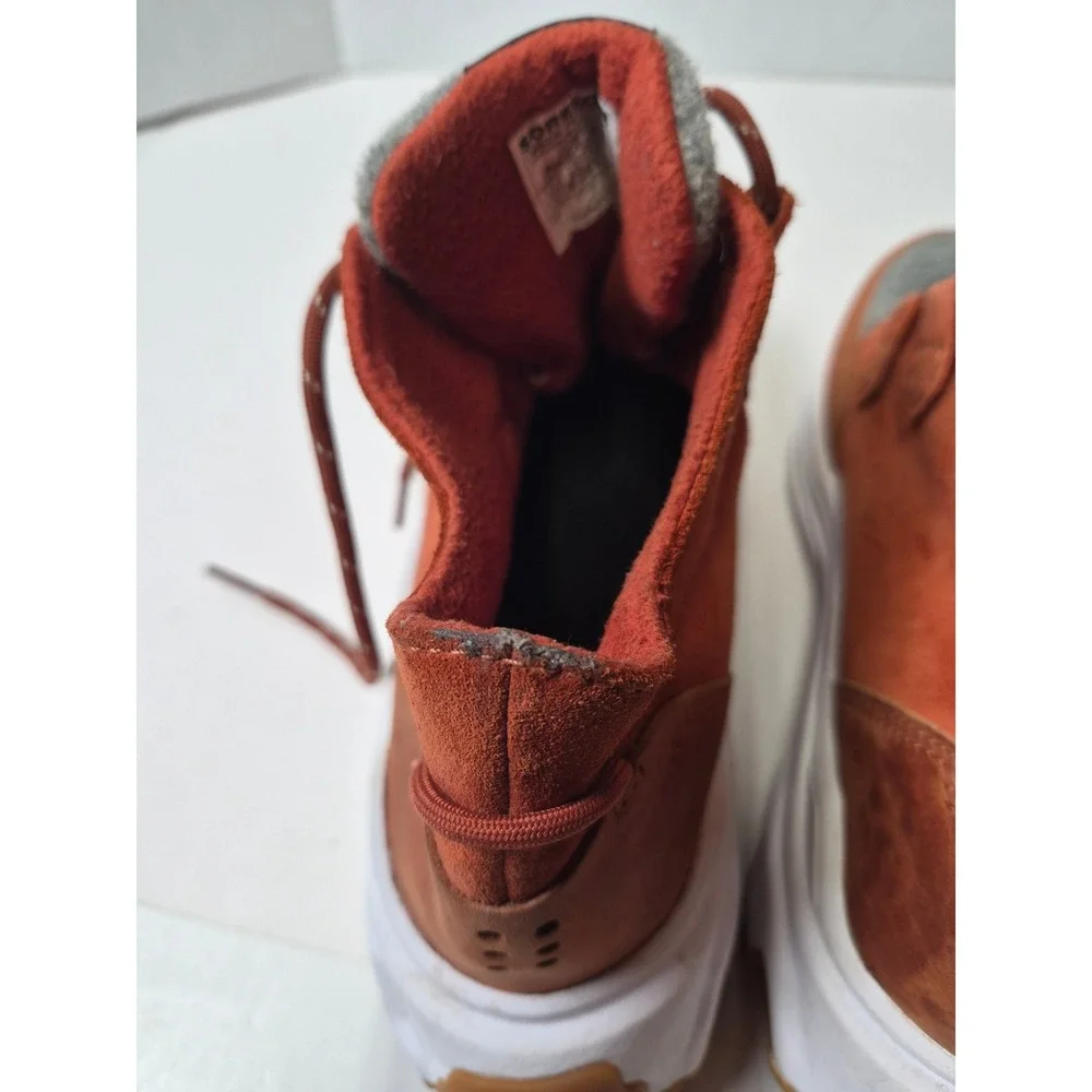 Sorel Kinetic Breakthru Conquest Waterproof Suede Boots Clay Grey NL4903-849 7.5